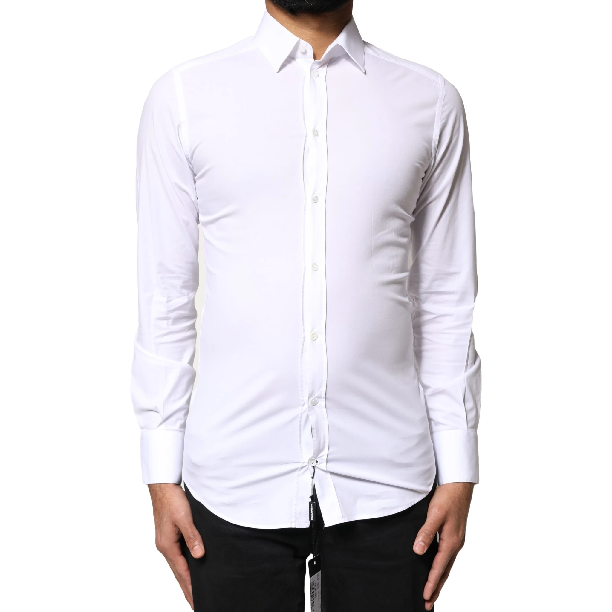 White GOLD Cotton Long Sleeves Dress Shirt