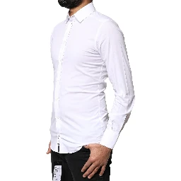 White GOLD Cotton Long Sleeves Dress Shirt