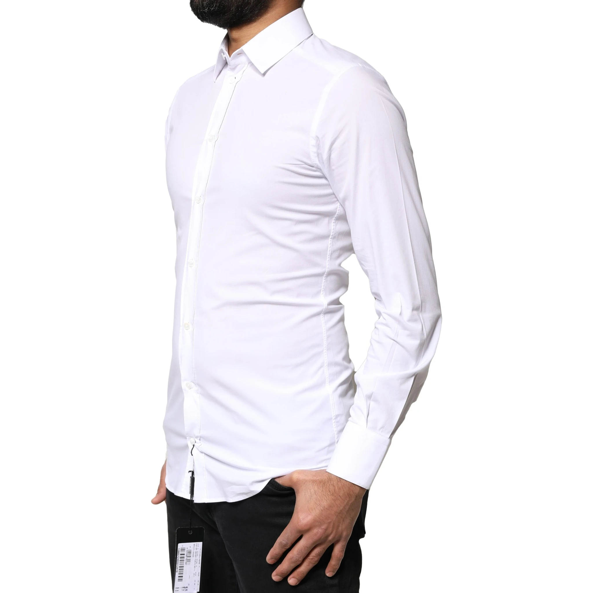 White GOLD Cotton Long Sleeves Dress Shirt
