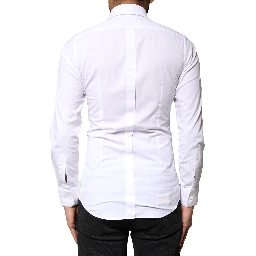 White GOLD Cotton Long Sleeves Dress Shirt