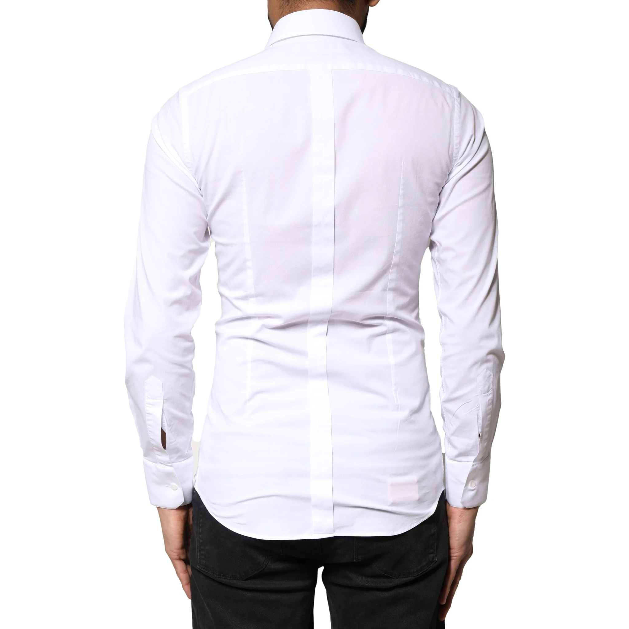 White GOLD Cotton Long Sleeves Dress Shirt