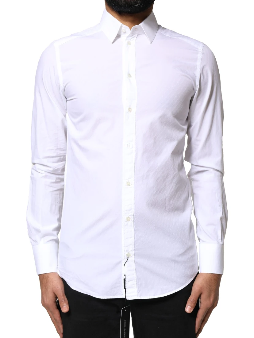 White Cotton MARTINI Formal Men Dress Shirt