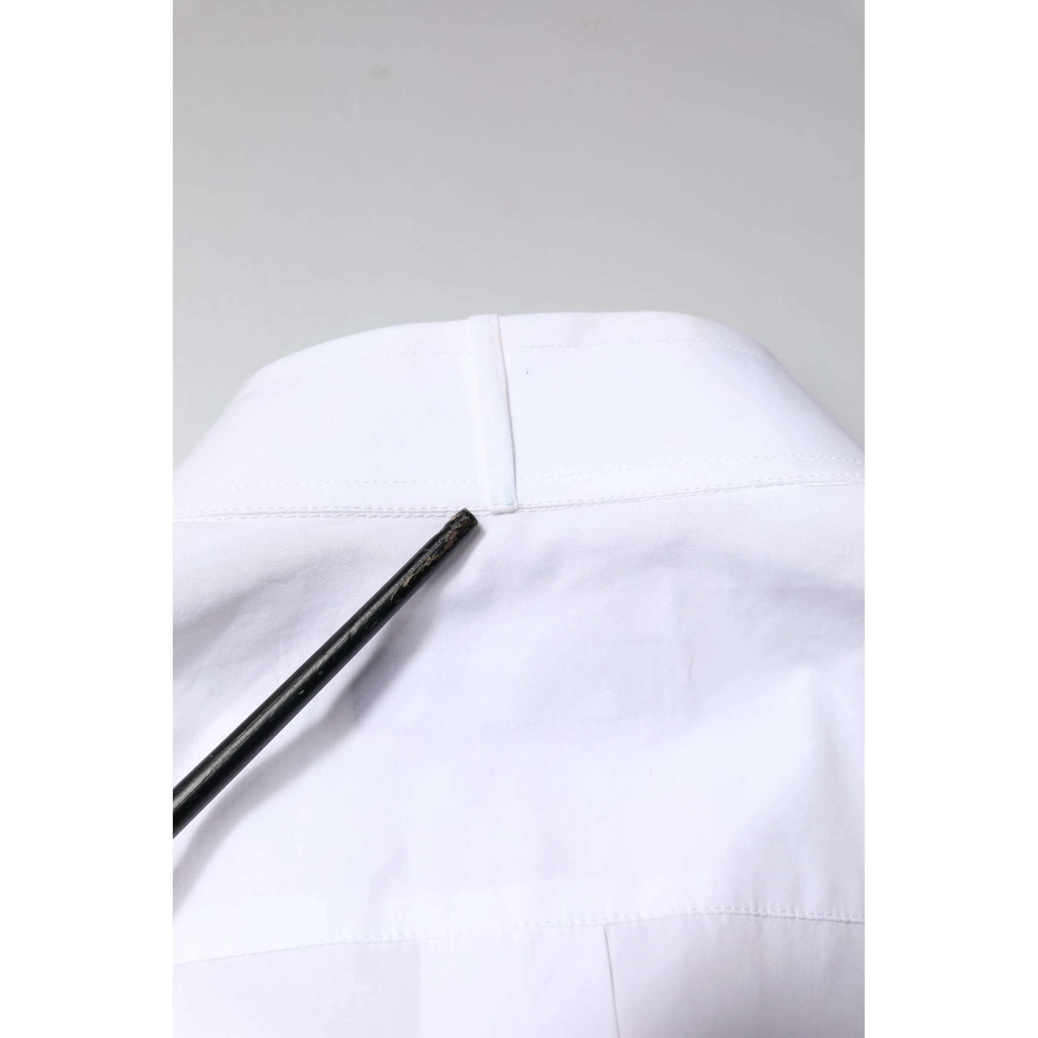White GOLD Cotton Poplin Bib Formal Men Dress Shirt