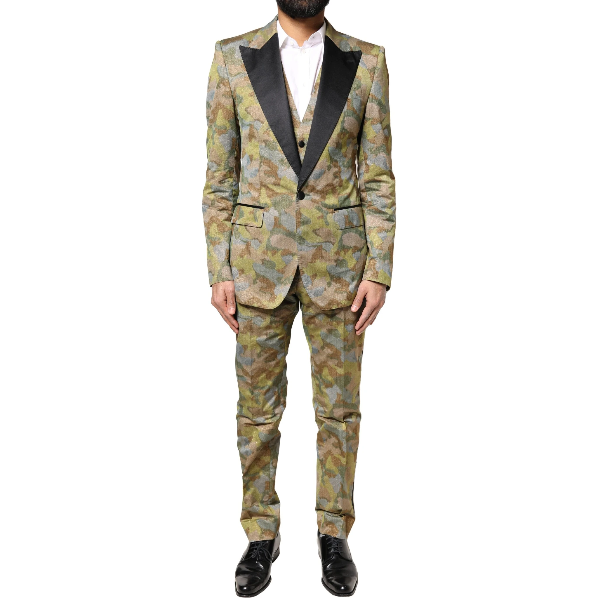 Multicolor Camouflage SICILIA 3 Piece Suit