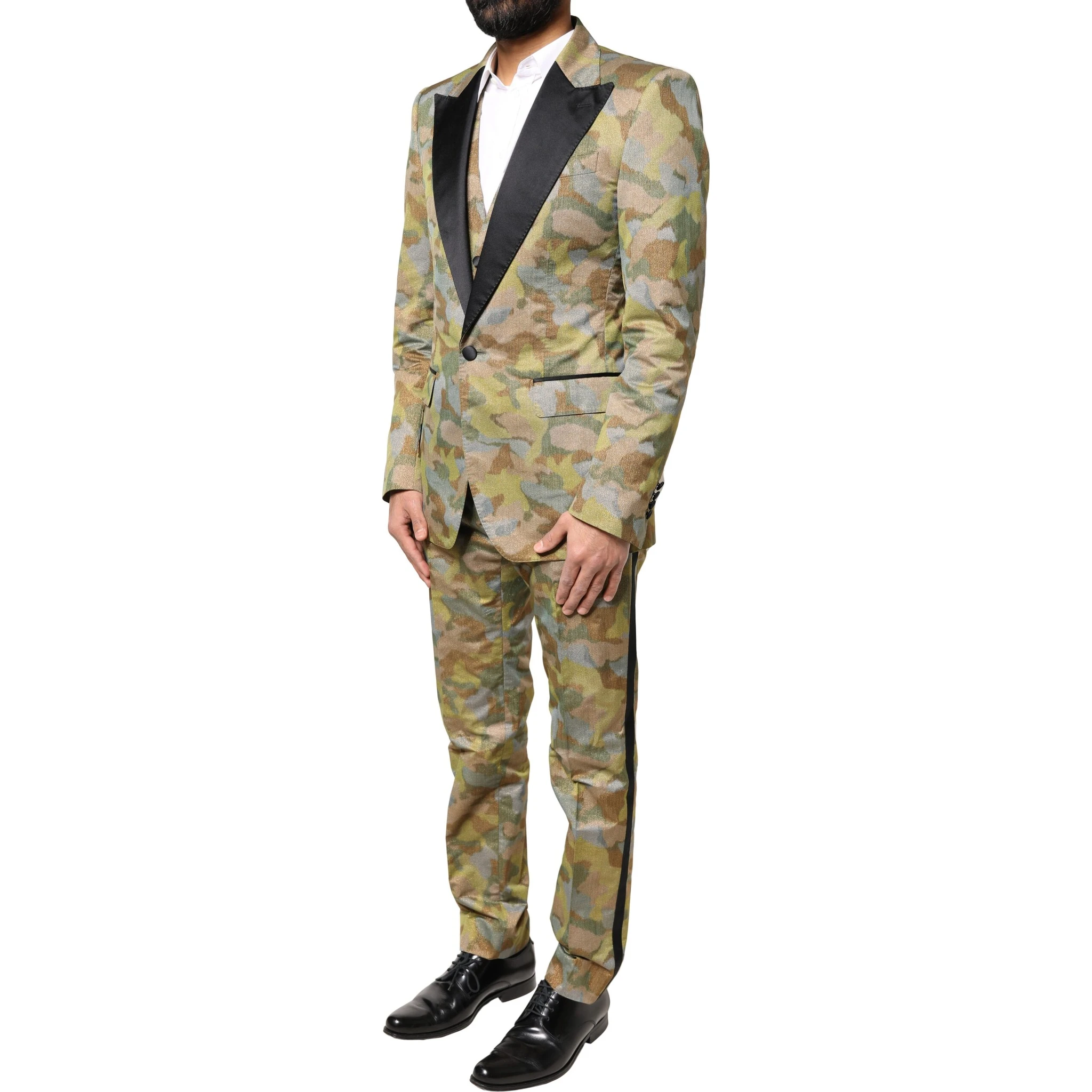 Multicolor Camouflage SICILIA 3 Piece Suit