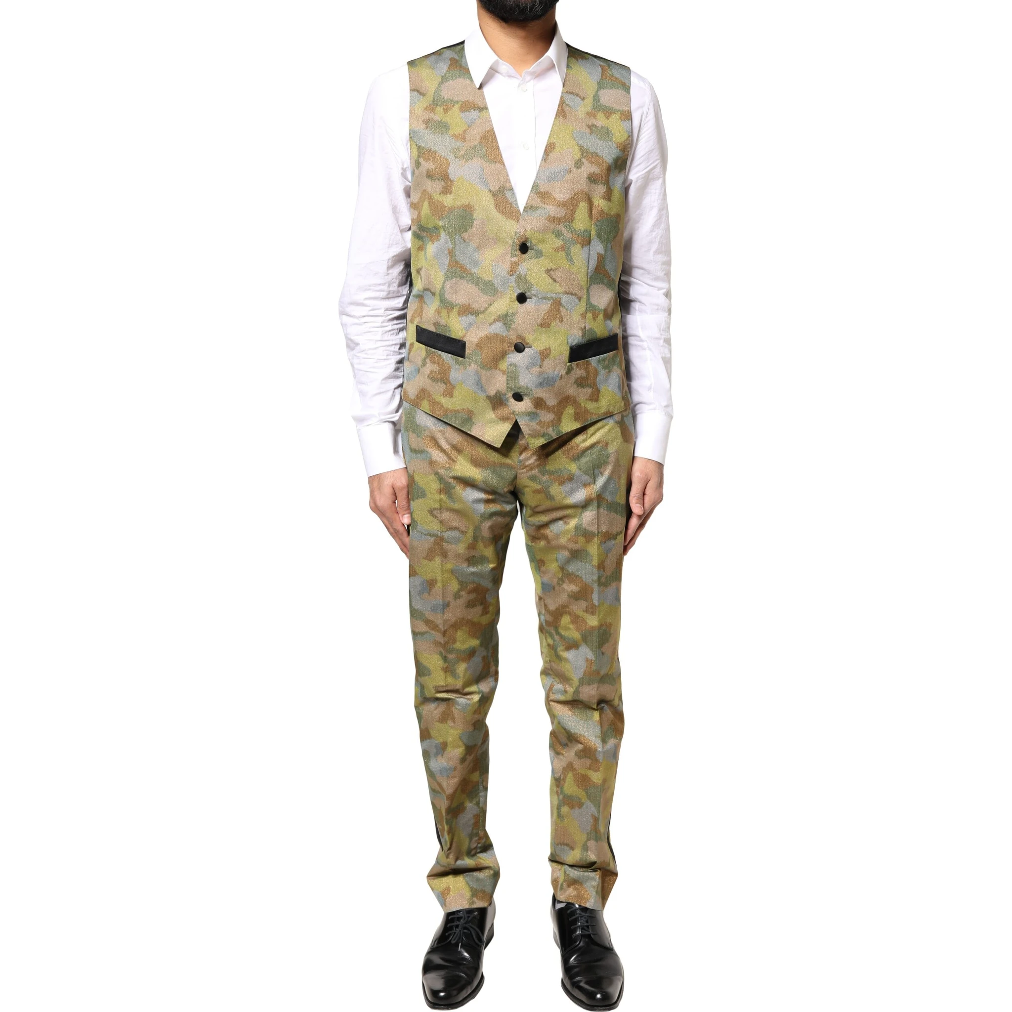 Multicolor Camouflage SICILIA 3 Piece Suit