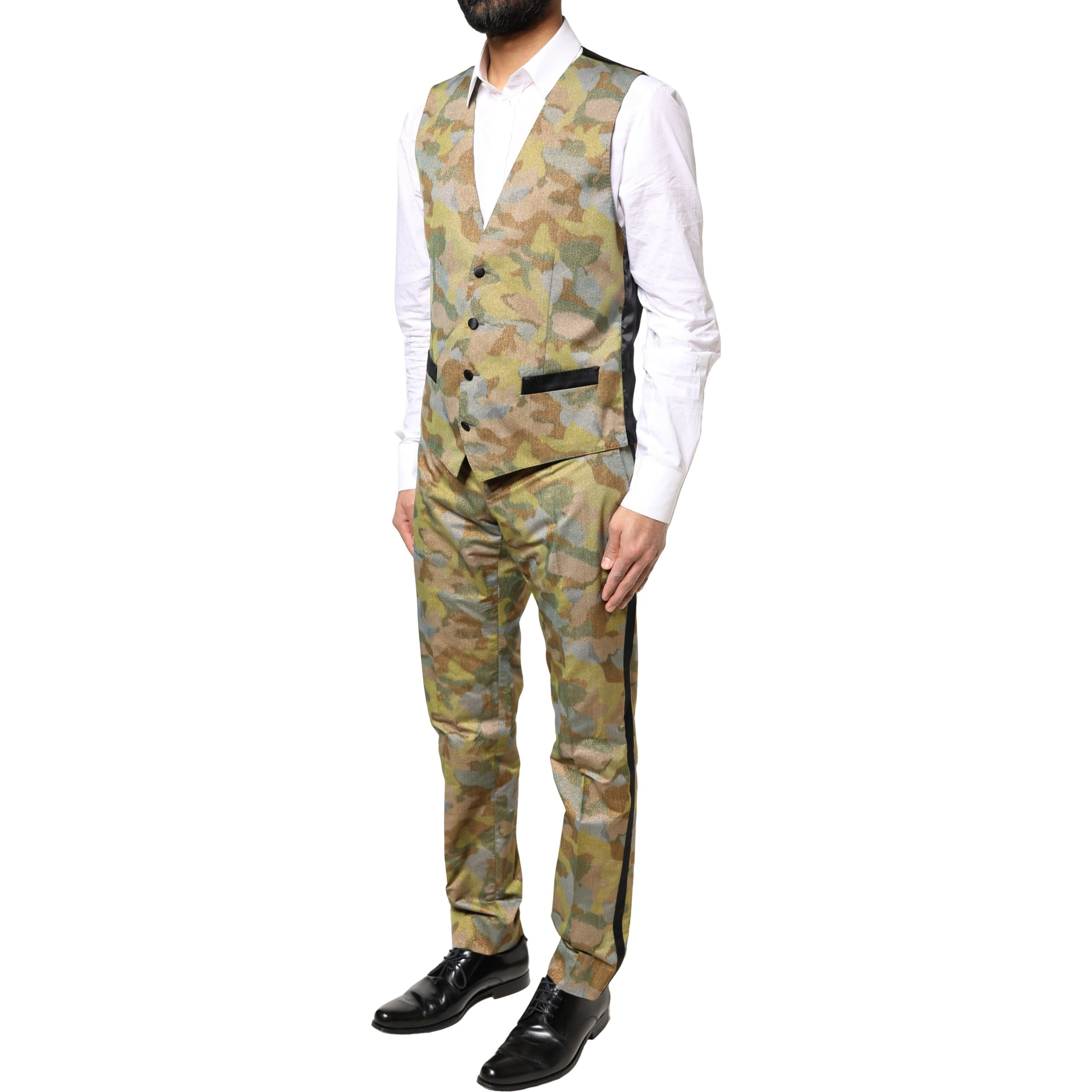 Multicolor Camouflage SICILIA 3 Piece Suit