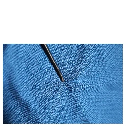 Blue Cashmere Crown V-neck Pullover Sweater