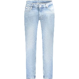 Blue Cotton Jeans Denim
