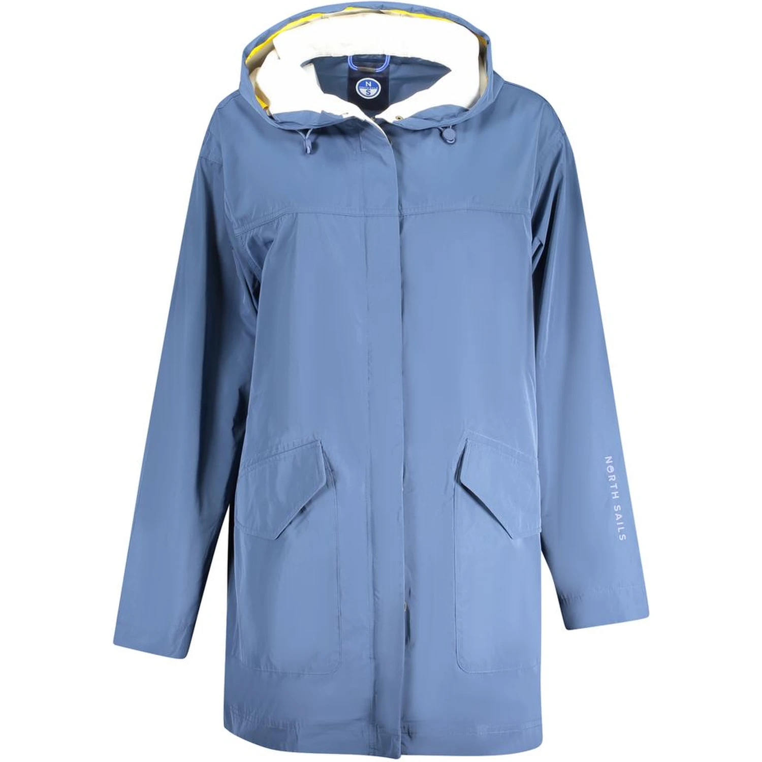 Blue Polyester Jackets & Coat