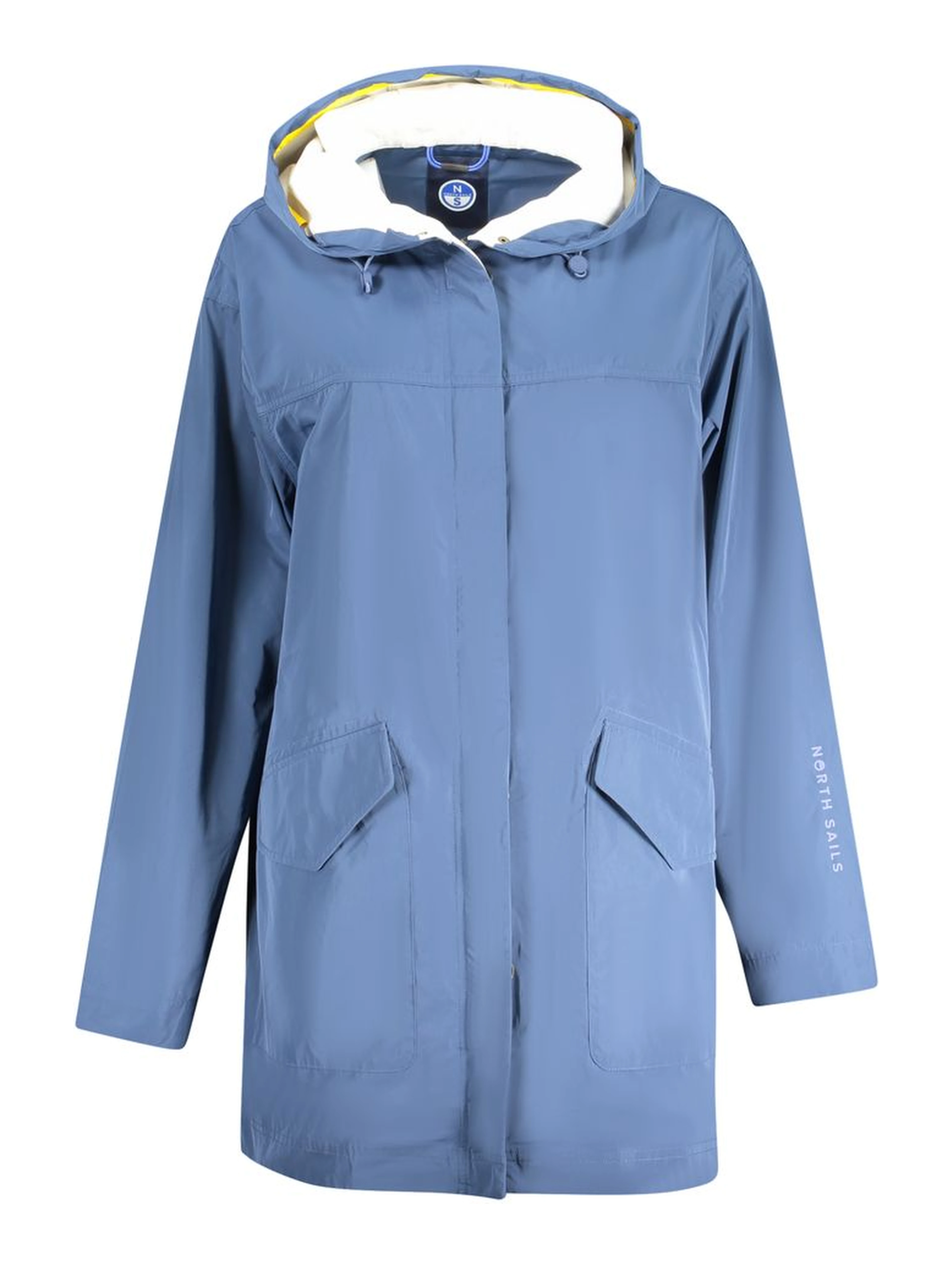 Blue Polyester Jackets & Coat