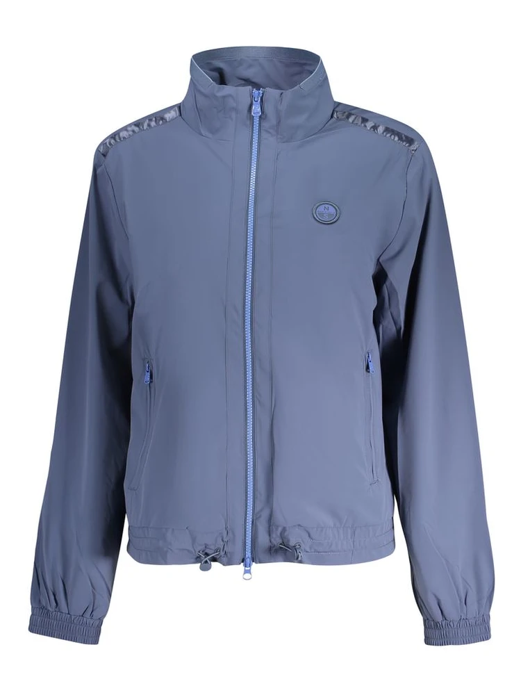 Blue Nylon Jackets & Coat