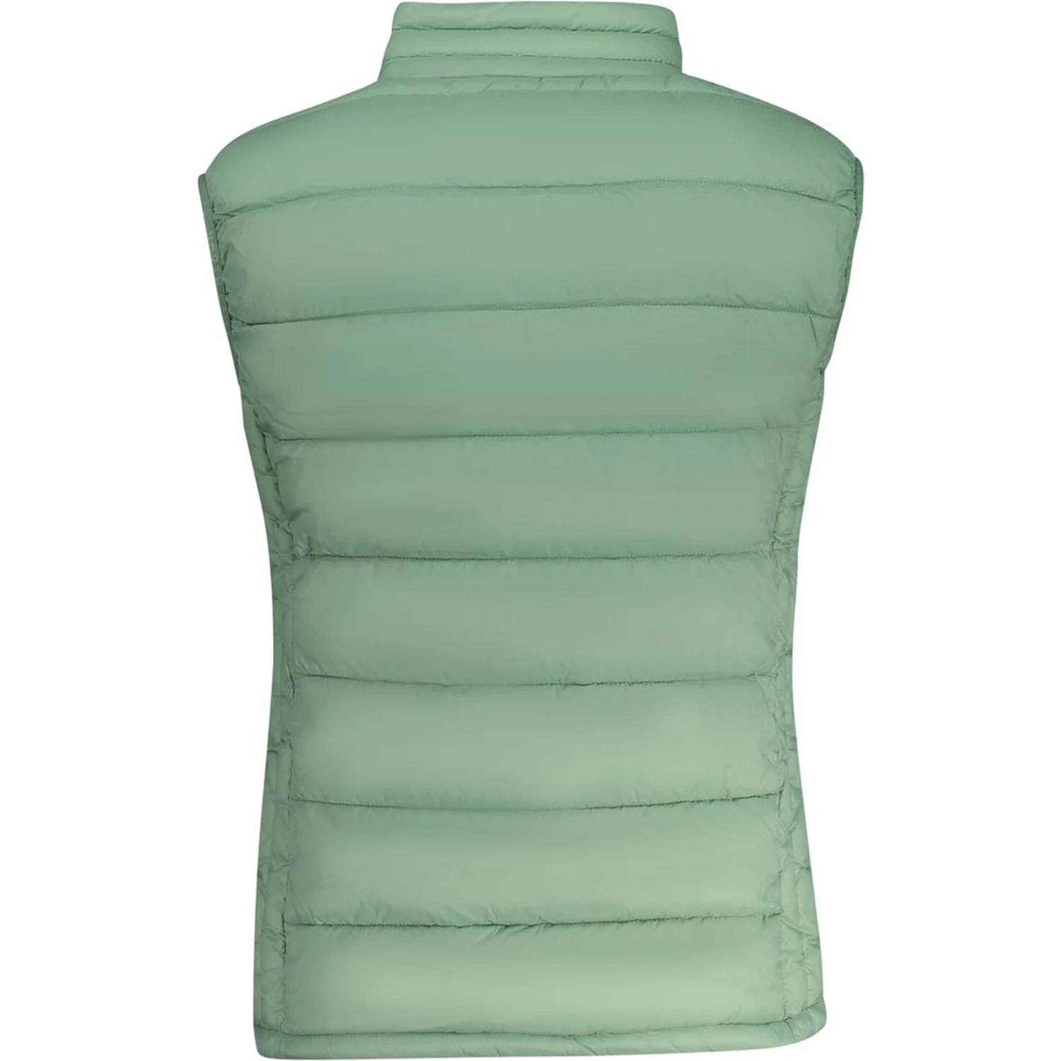 Green Polyamide Sleveless Jacket