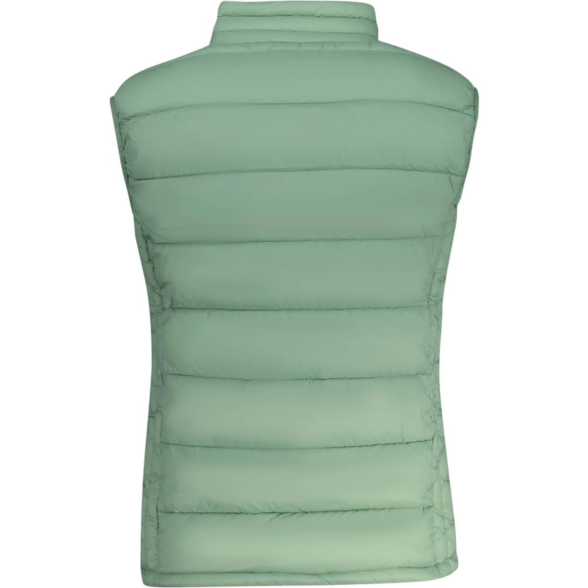 Green Polyamide Sleveless Jacket