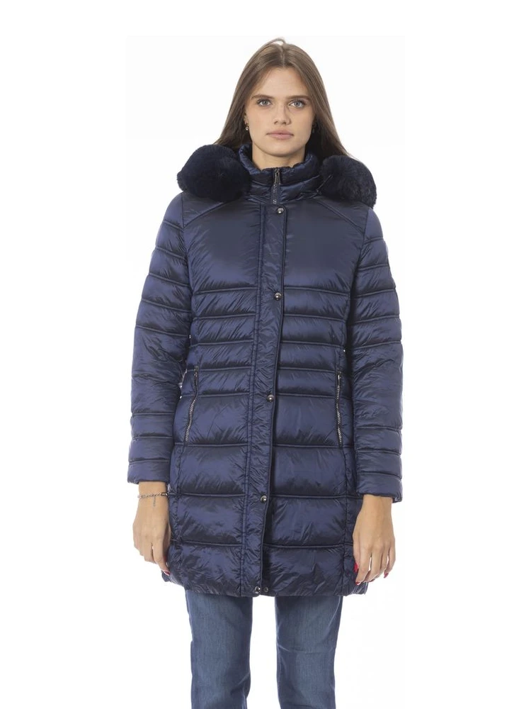 Light Blue Polyester Jackets & Coat