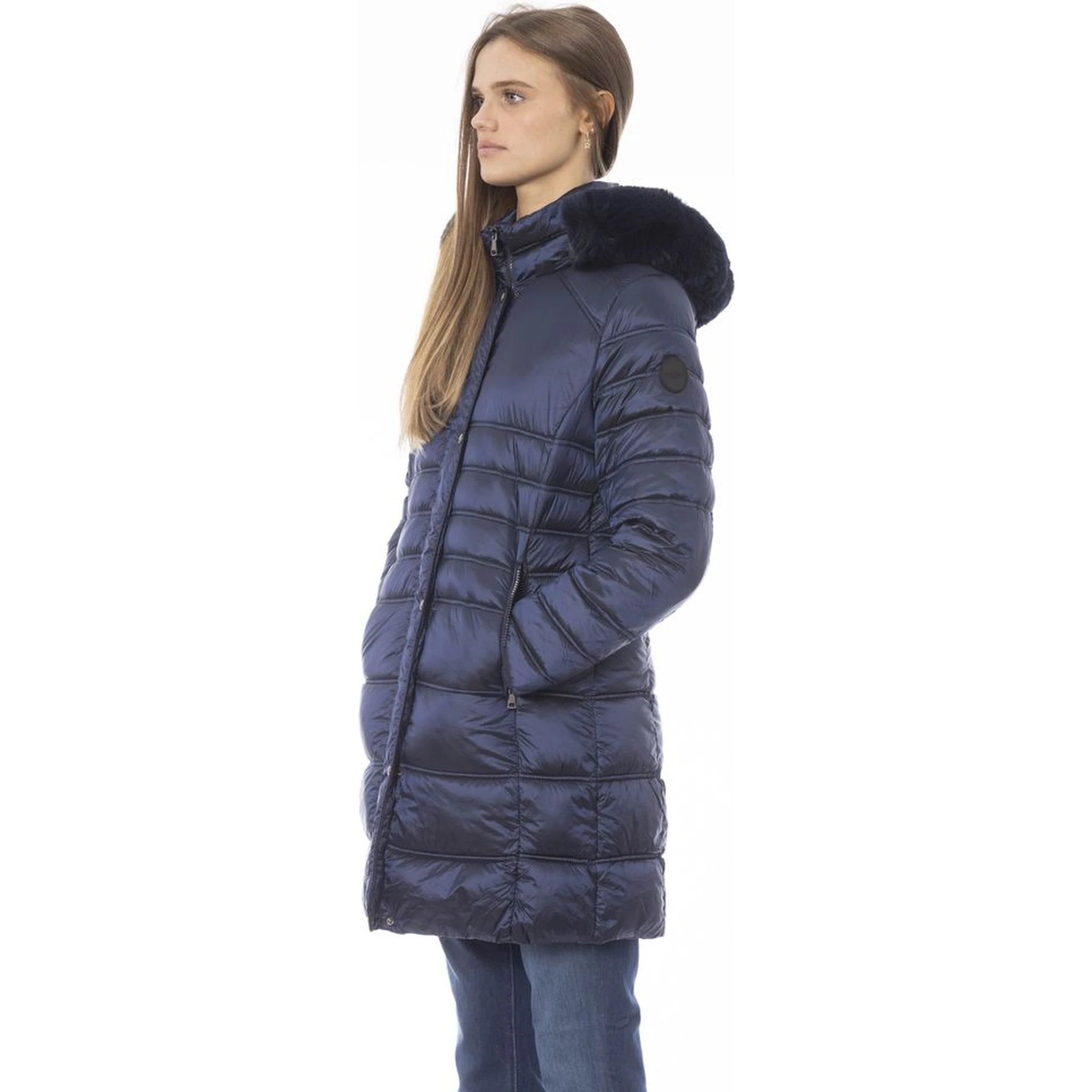 Light Blue Polyester Jackets & Coat