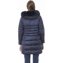 Light Blue Polyester Jackets & Coat
