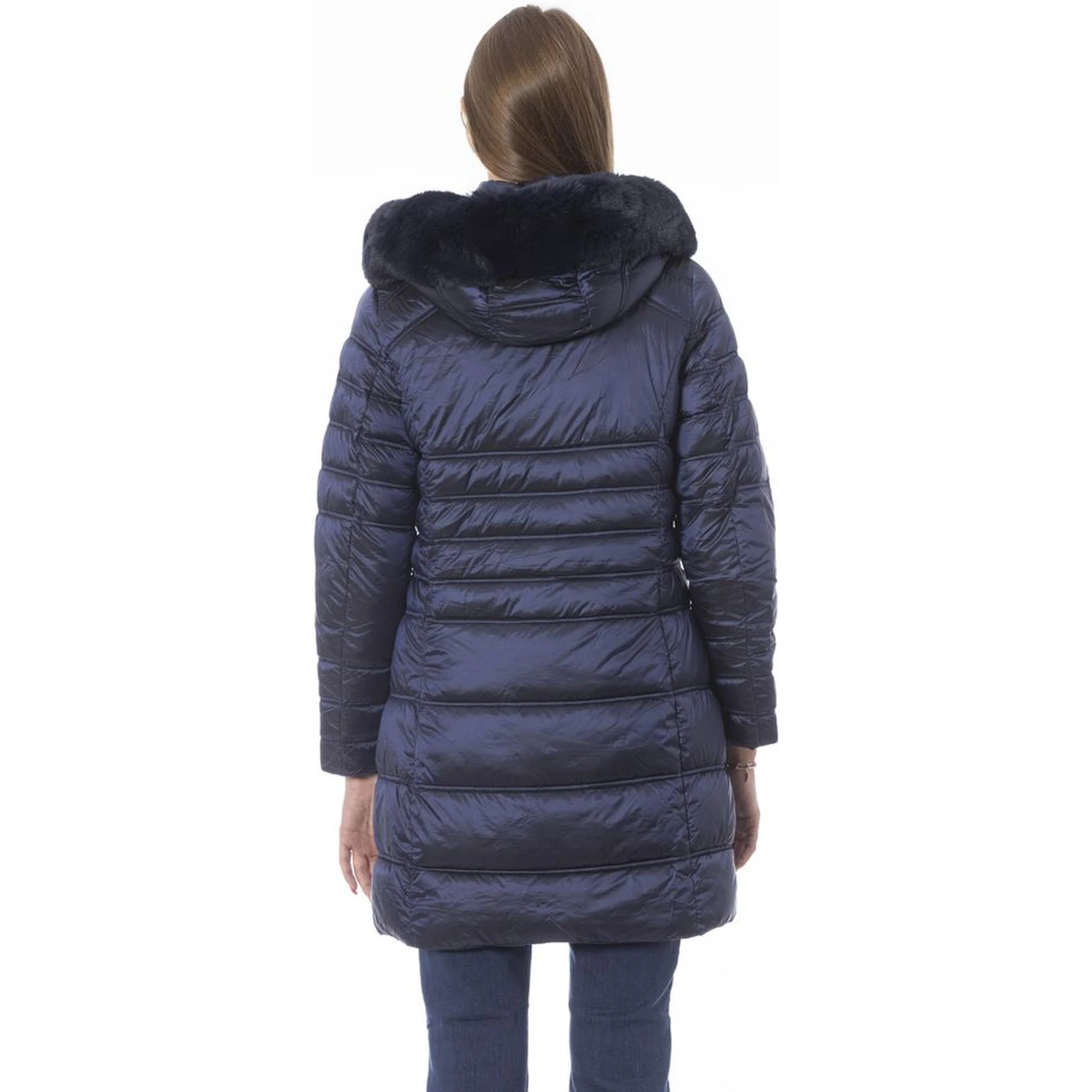 Light Blue Polyester Jackets & Coat