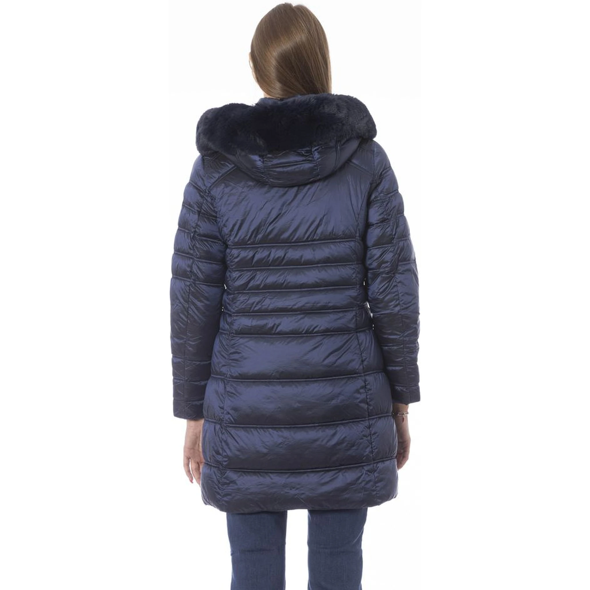 Light Blue Polyester Jackets & Coat