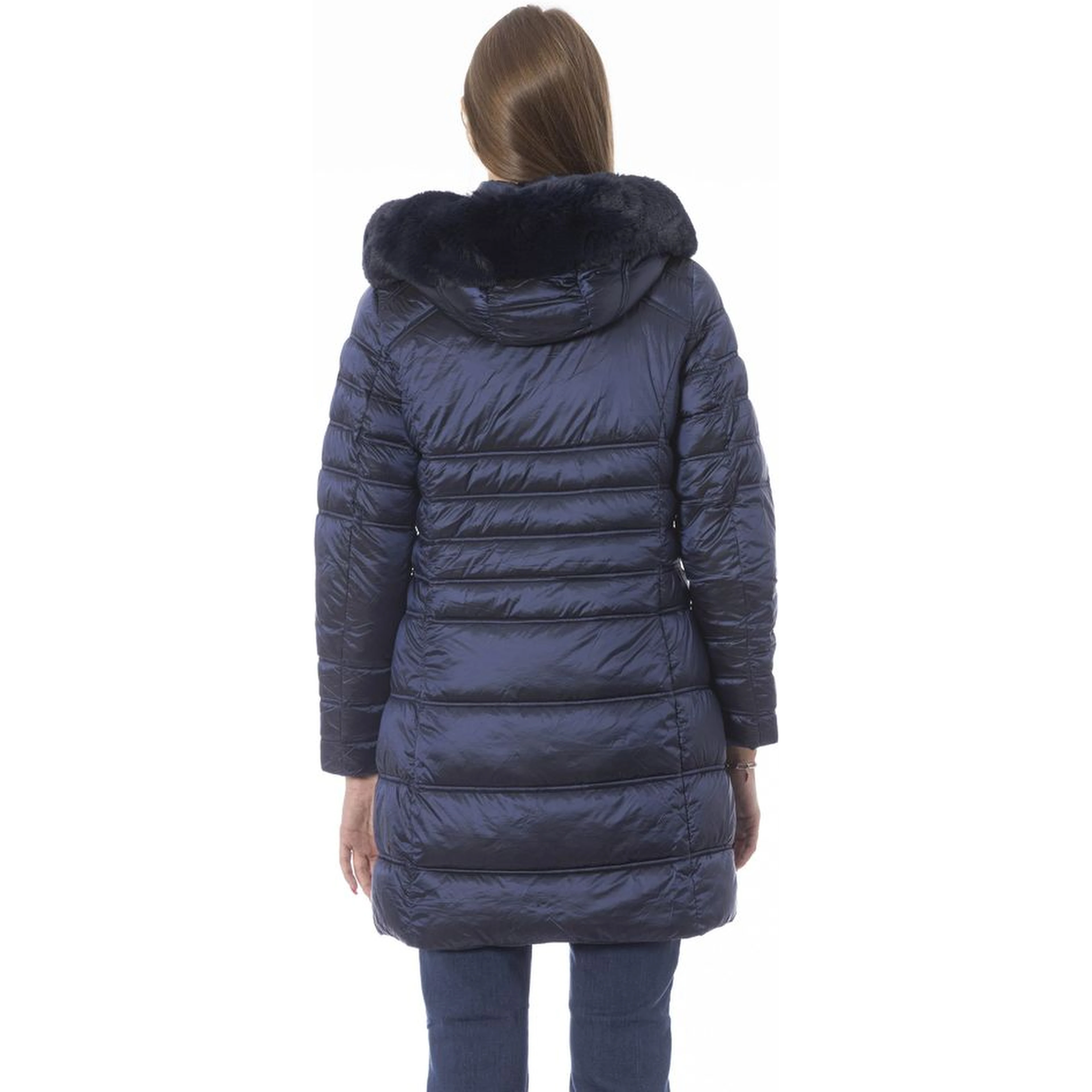 Light Blue Polyester Jackets & Coat