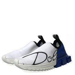White Blue Sorrento Low Top Men Casual Sneakers Shoes