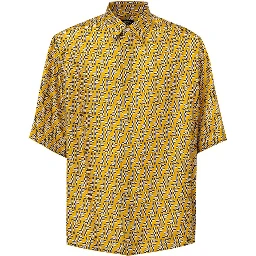 Yellow Silk Shortsleeve Shirt