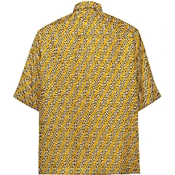Yellow Silk Shortsleeve Shirt