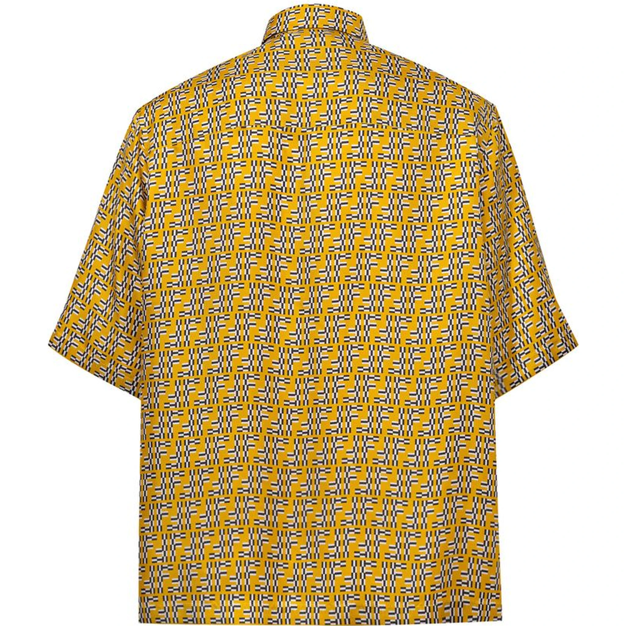 Yellow Silk Shortsleeve Shirt