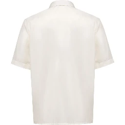 White Polyester Shortsleeve Shirt