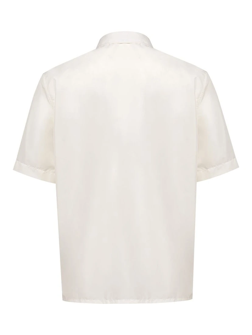 White Polyester Shortsleeve Shirt