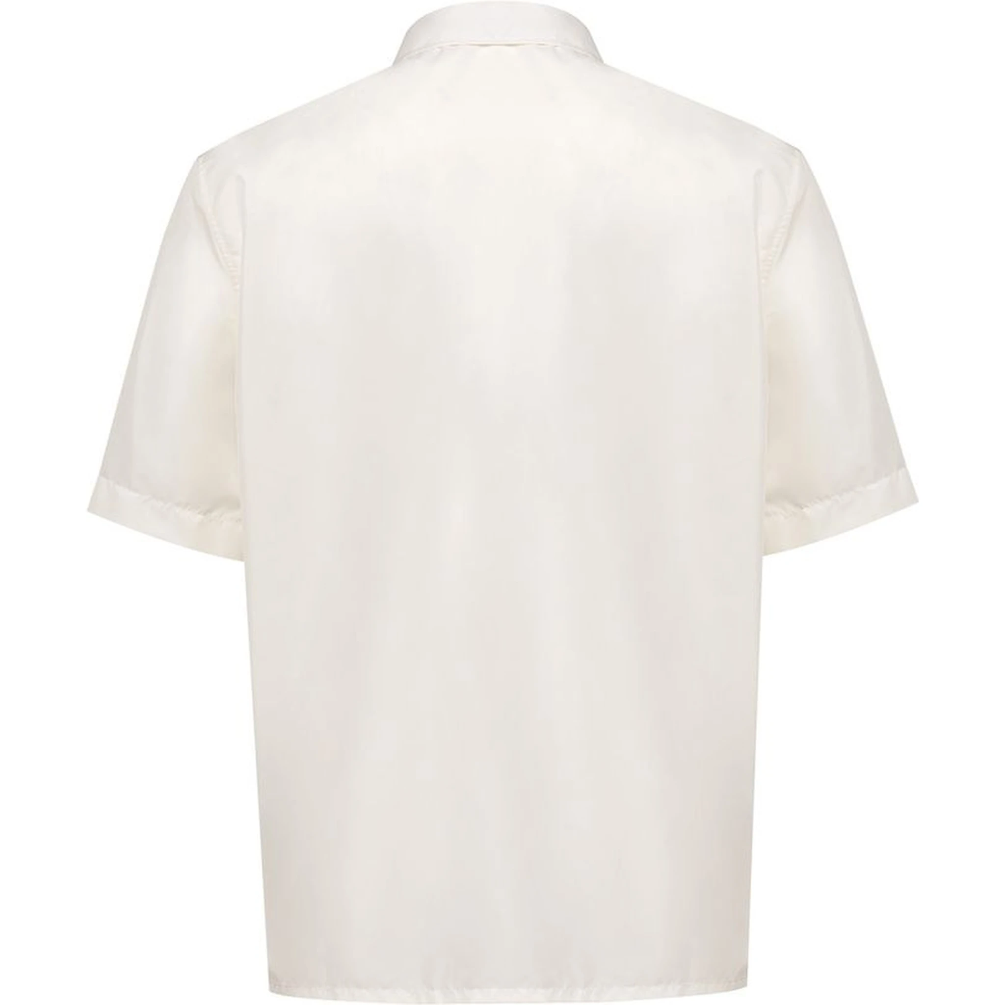 White Polyester Shortsleeve Shirt
