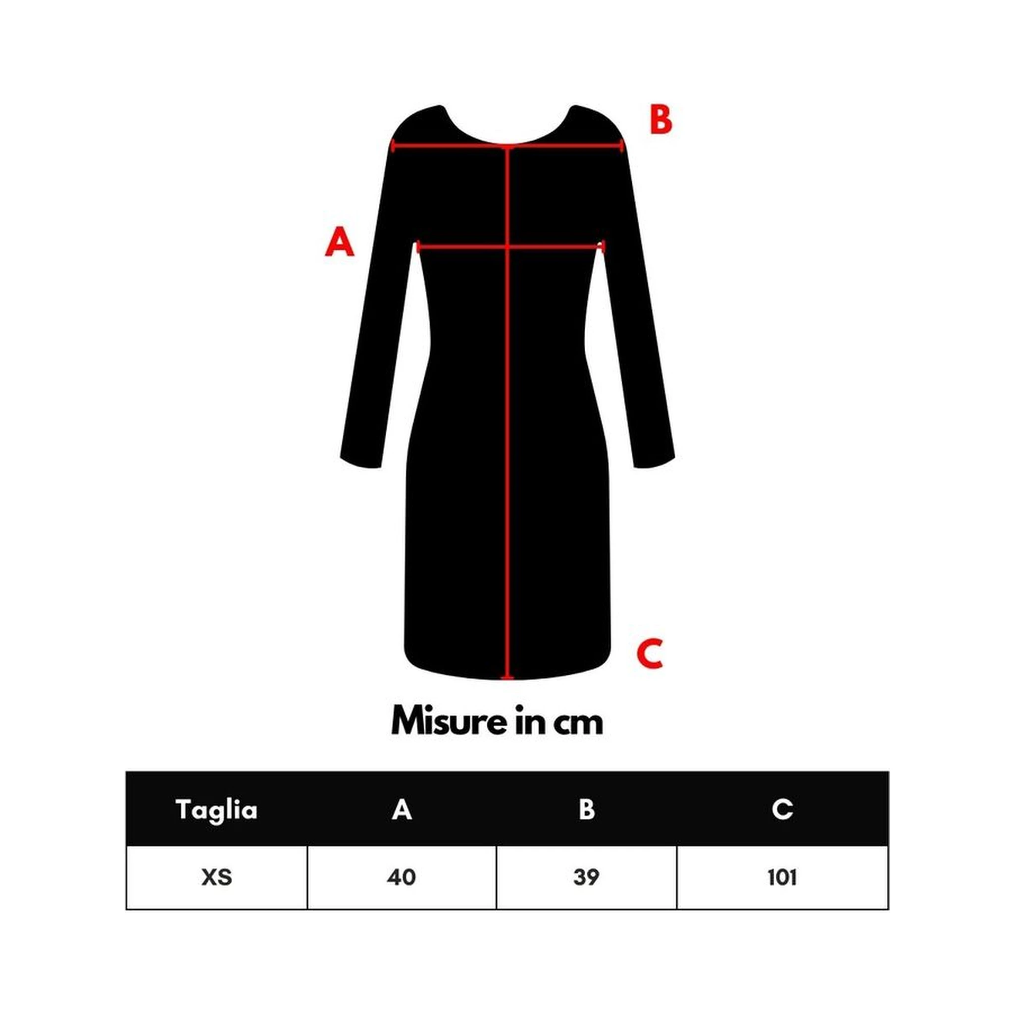 Black Wool Long Dress