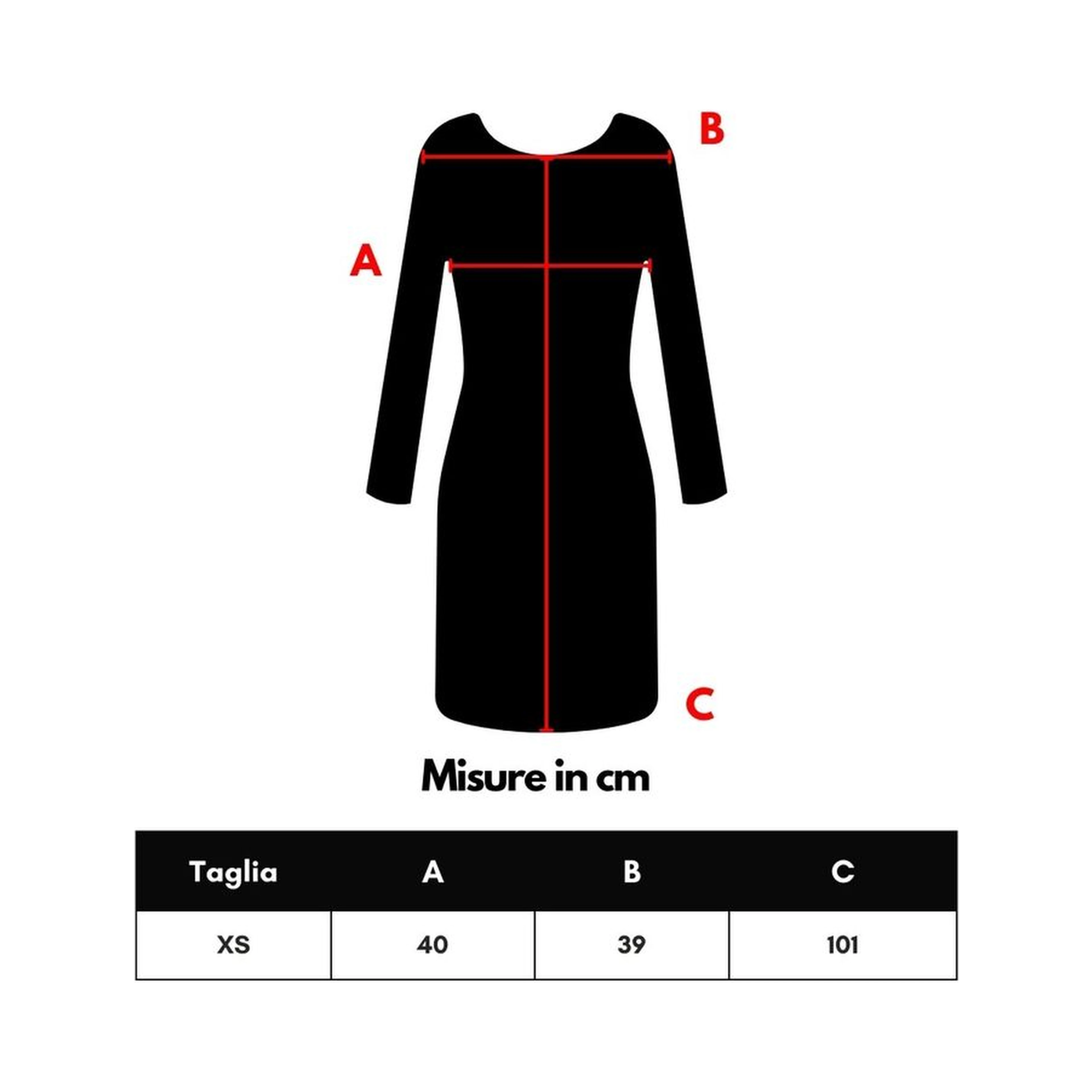 Black Wool Long Dress