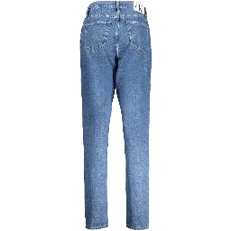 Blue Cotton Jeans Denim