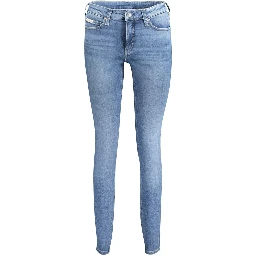 Blue Cotton Jeans Denim