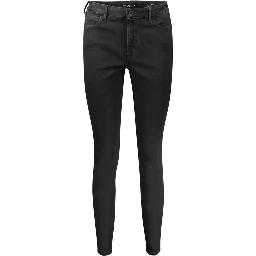 Black Cotton Jeans Denim