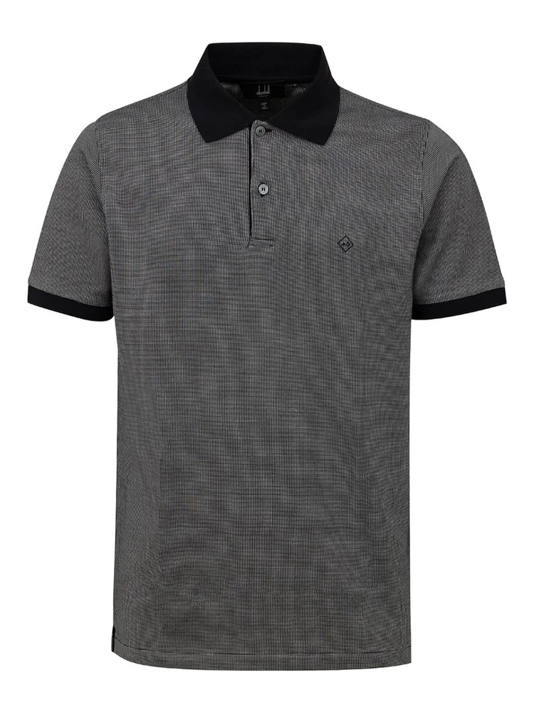 Black Cotton Polo Shirt