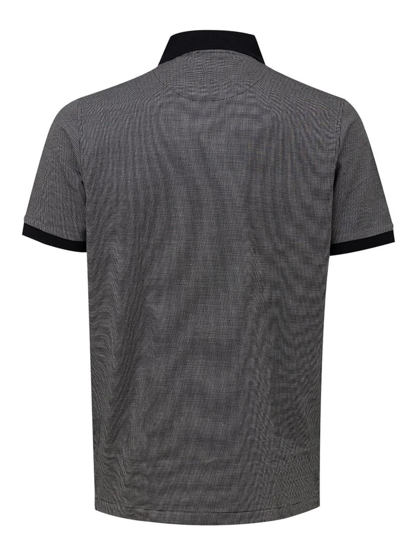 Black Cotton Polo Shirt