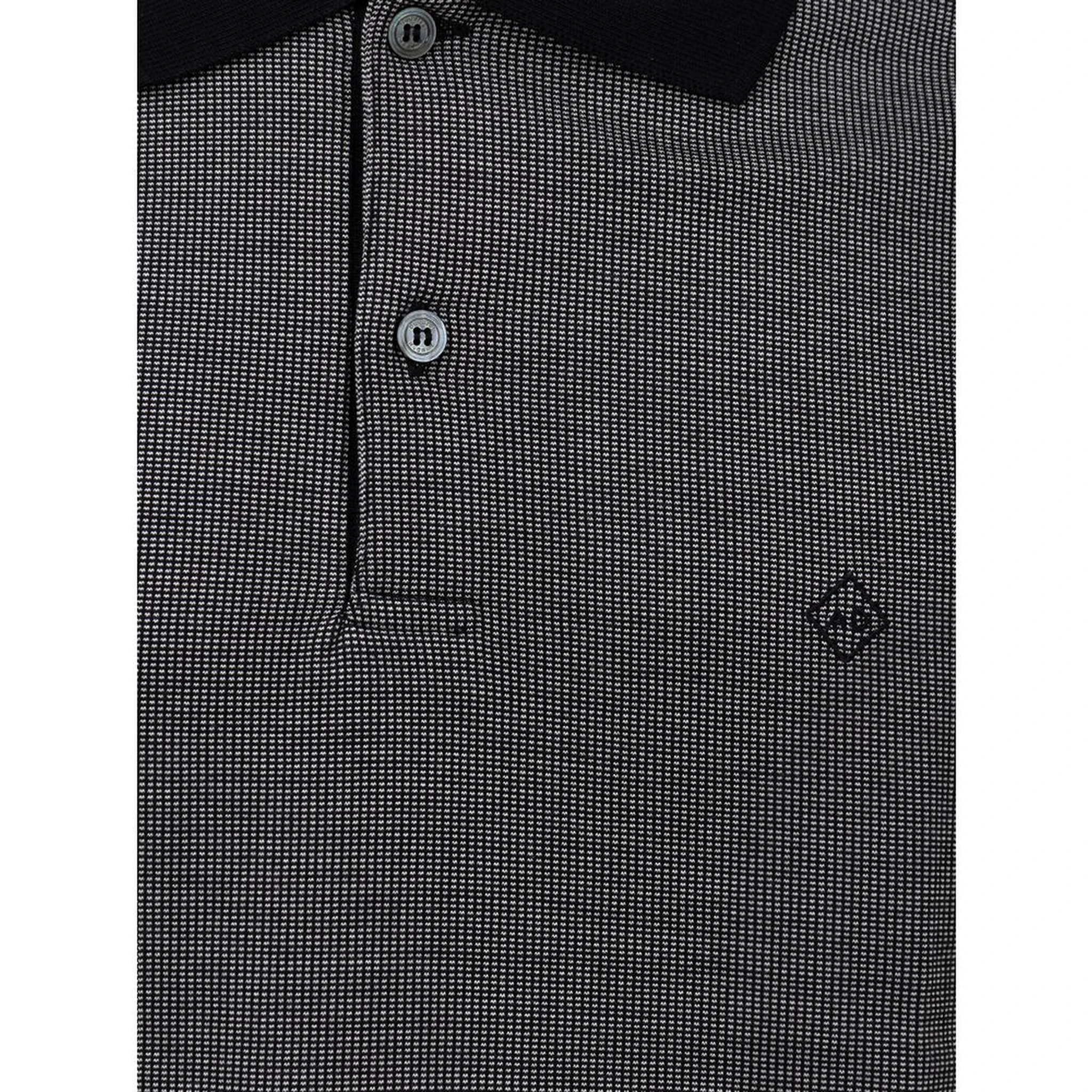 Black Cotton Polo Shirt