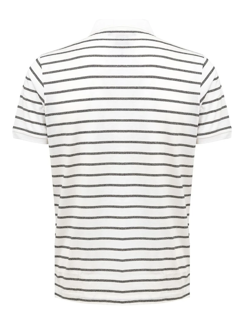 White Cotton Polo Shirt