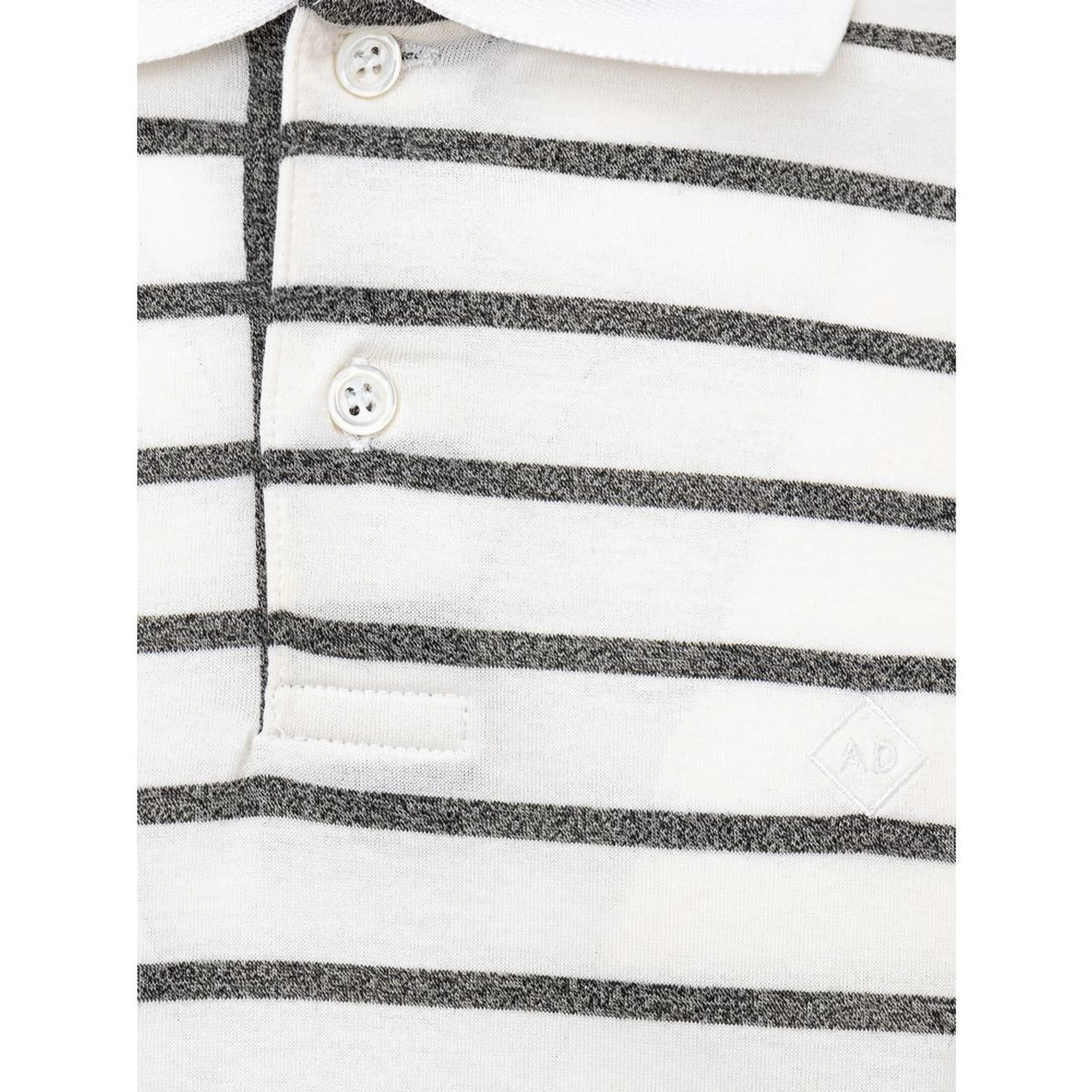 White Cotton Polo Shirt