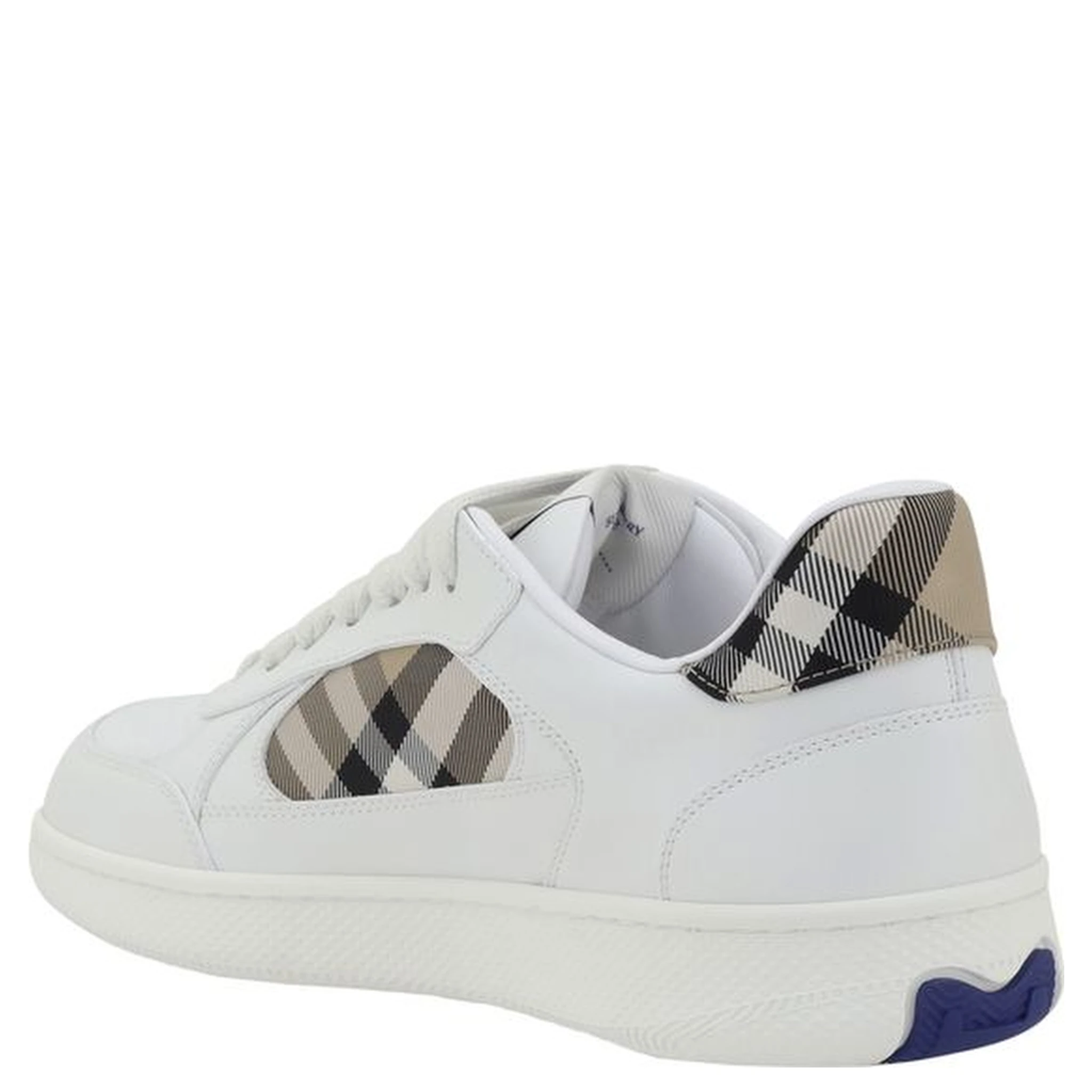 White Calf Leather Bos Taurus Low Top Sneakers