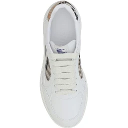 White Calf Leather Bos Taurus Low Top Sneakers