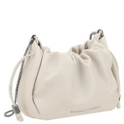 Beige Calf Leather Bos Taurus Shoulder Bag