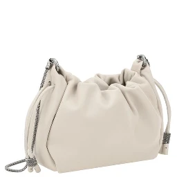 Beige Calf Leather Bos Taurus Shoulder Bag