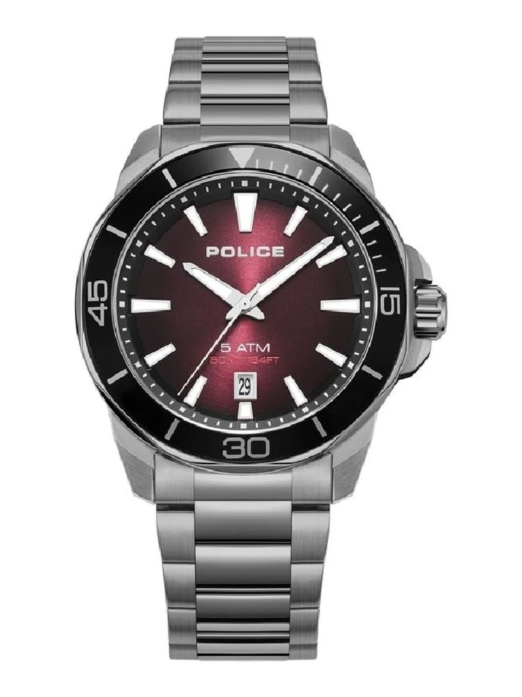 Gray Stainless Steel Dress Watch