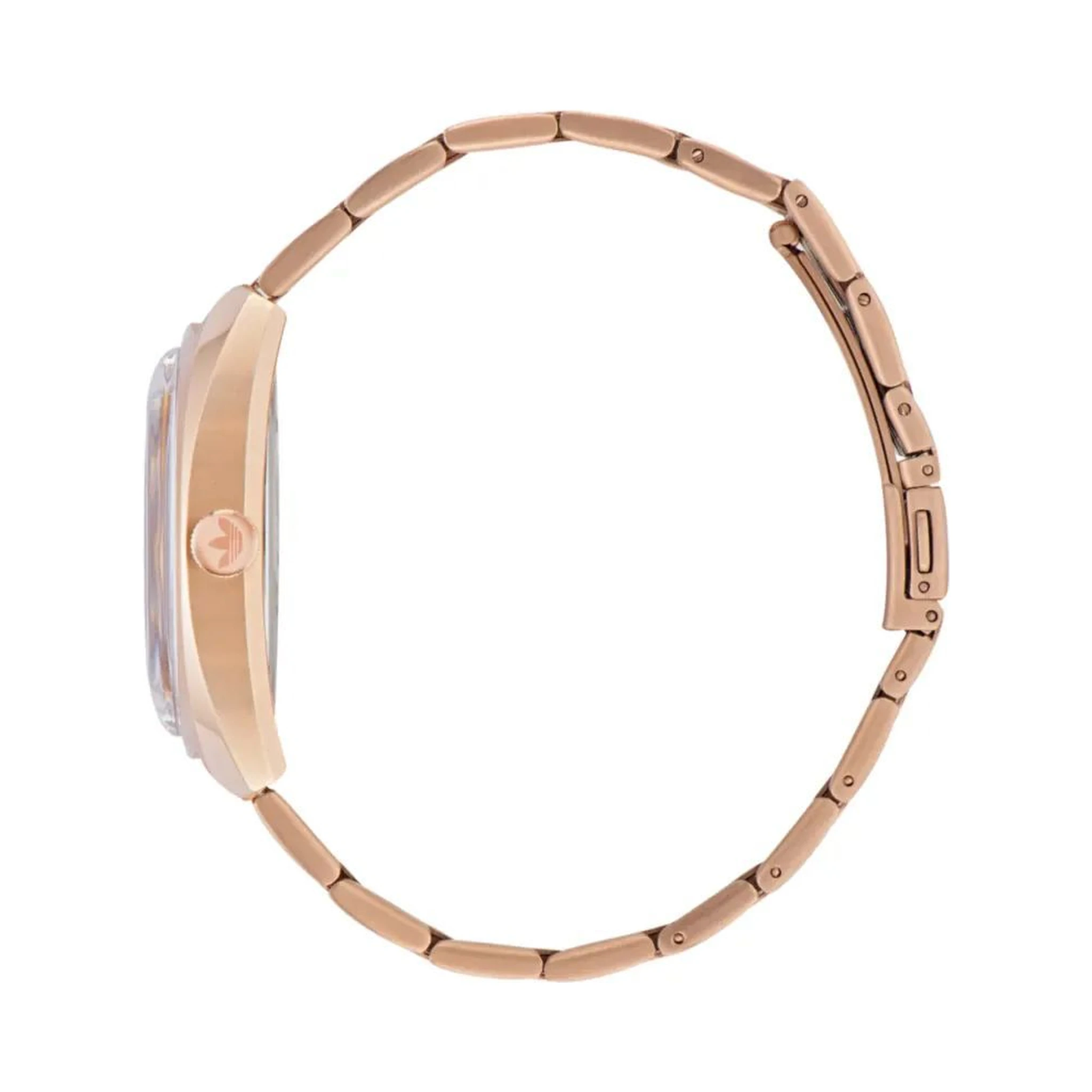 ساعة يد أنيقة متعددة الألوان من الفولاذ المقاوم للصدأ