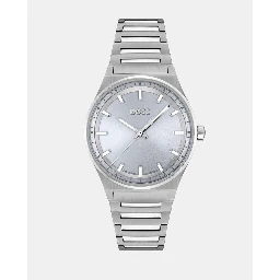 Silver Stainless Steel Dress Watch