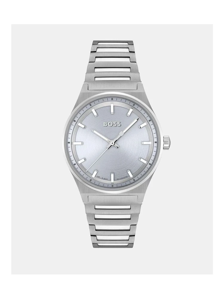 Silver Stainless Steel Dress Watch