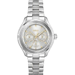 Silver Stainless Steel Dress Watch